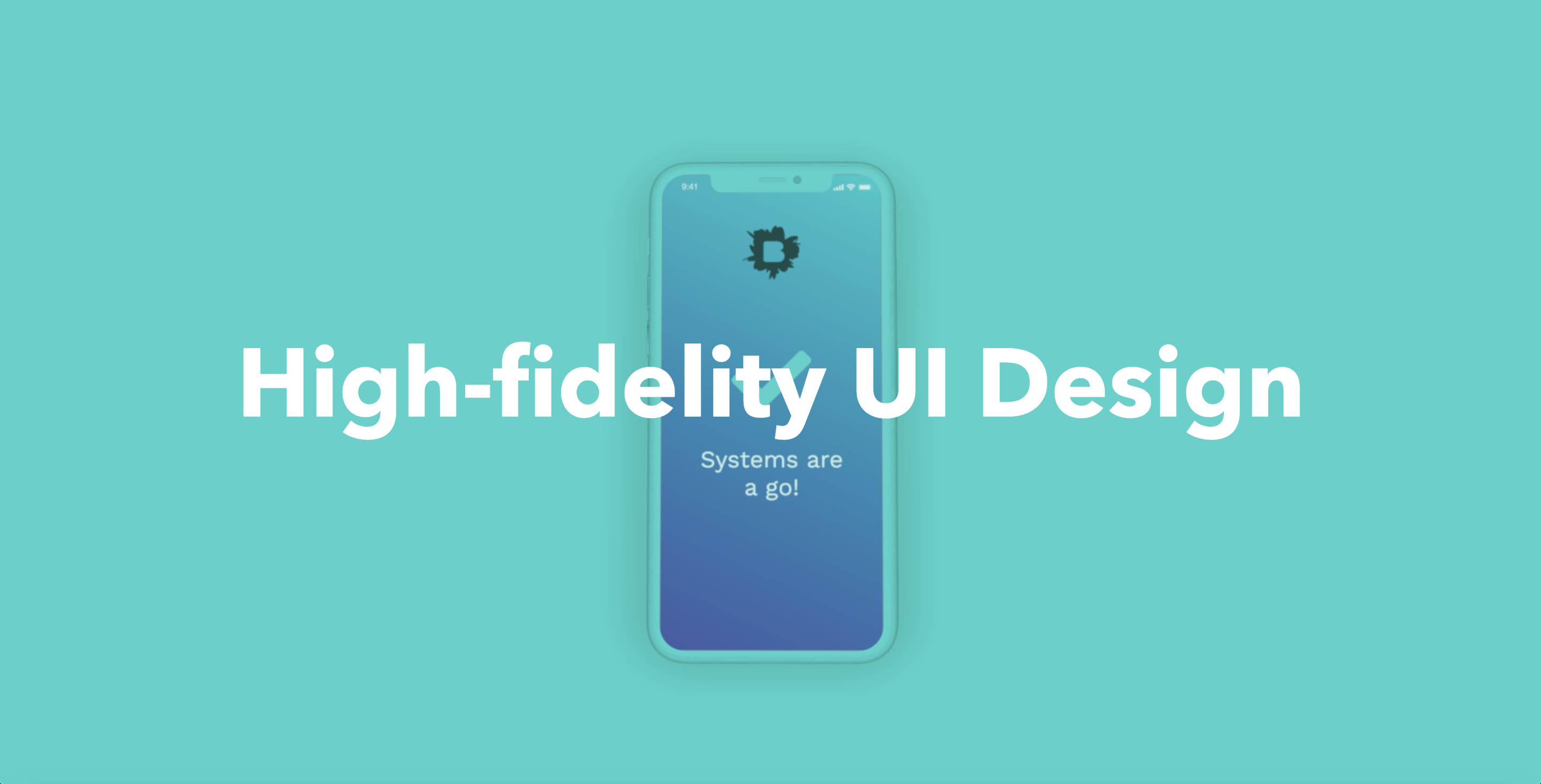 high fidelity UI design cover page