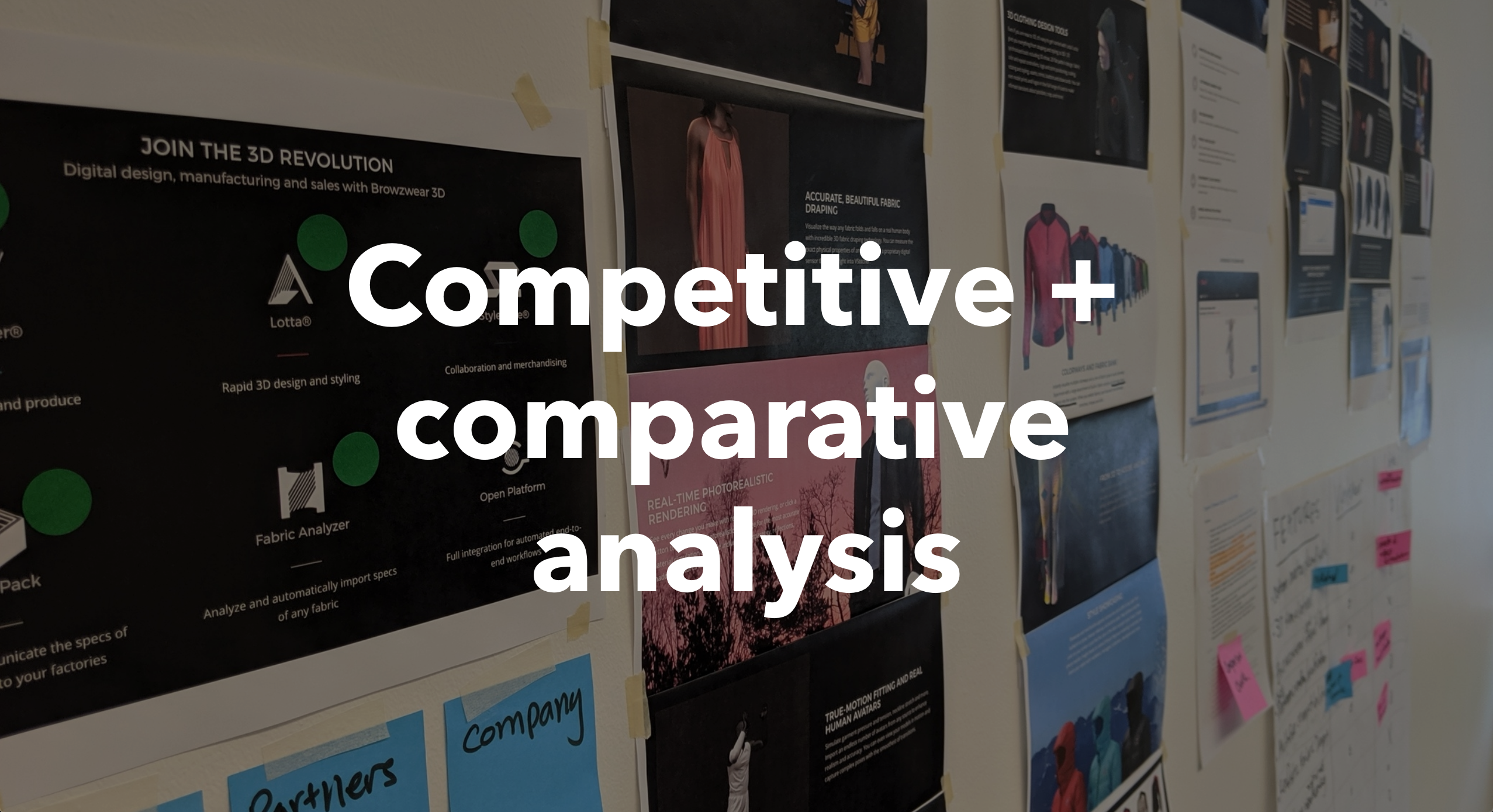 competitive and comparative analysis cover page