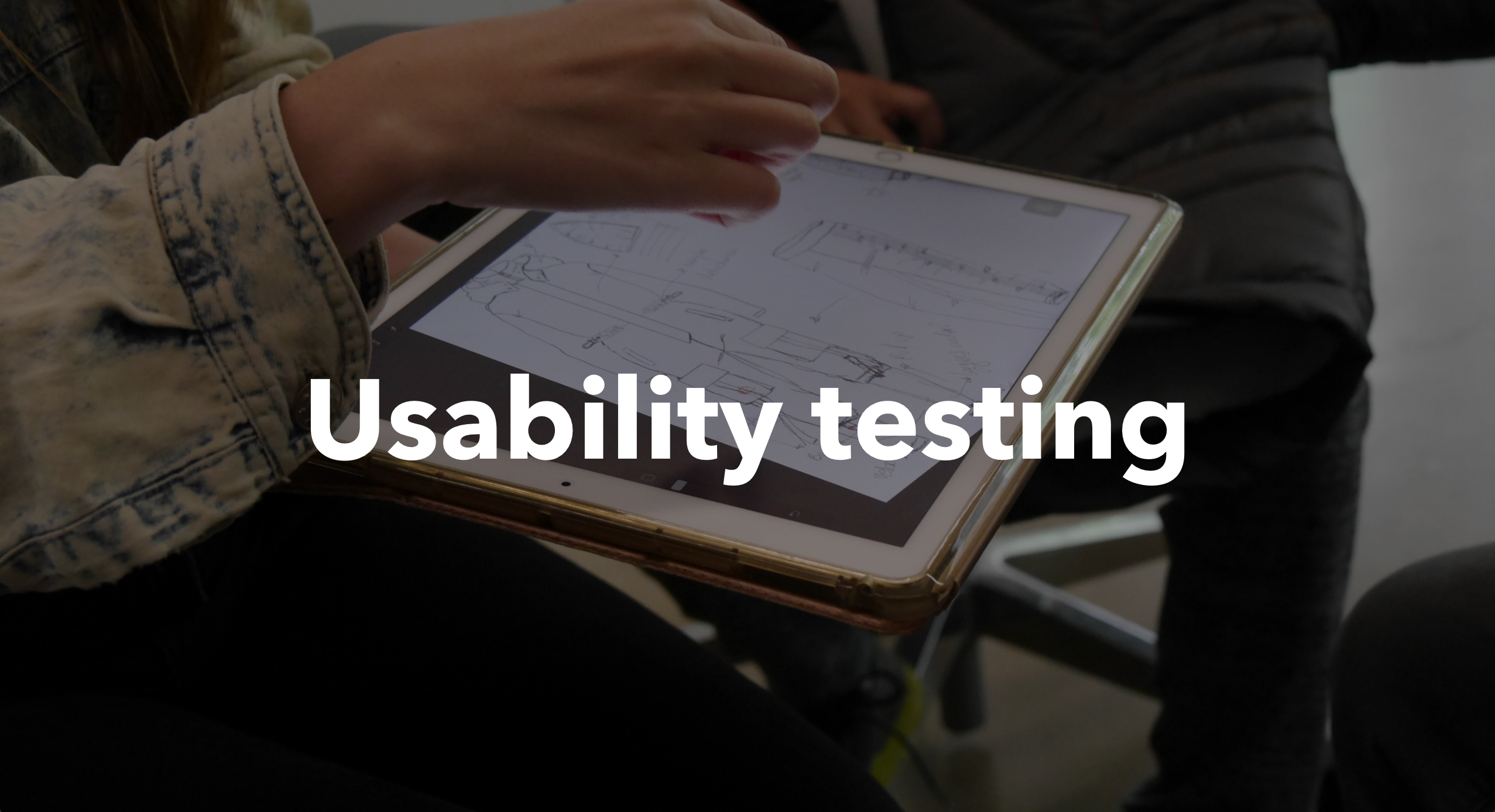 usability testing cover page