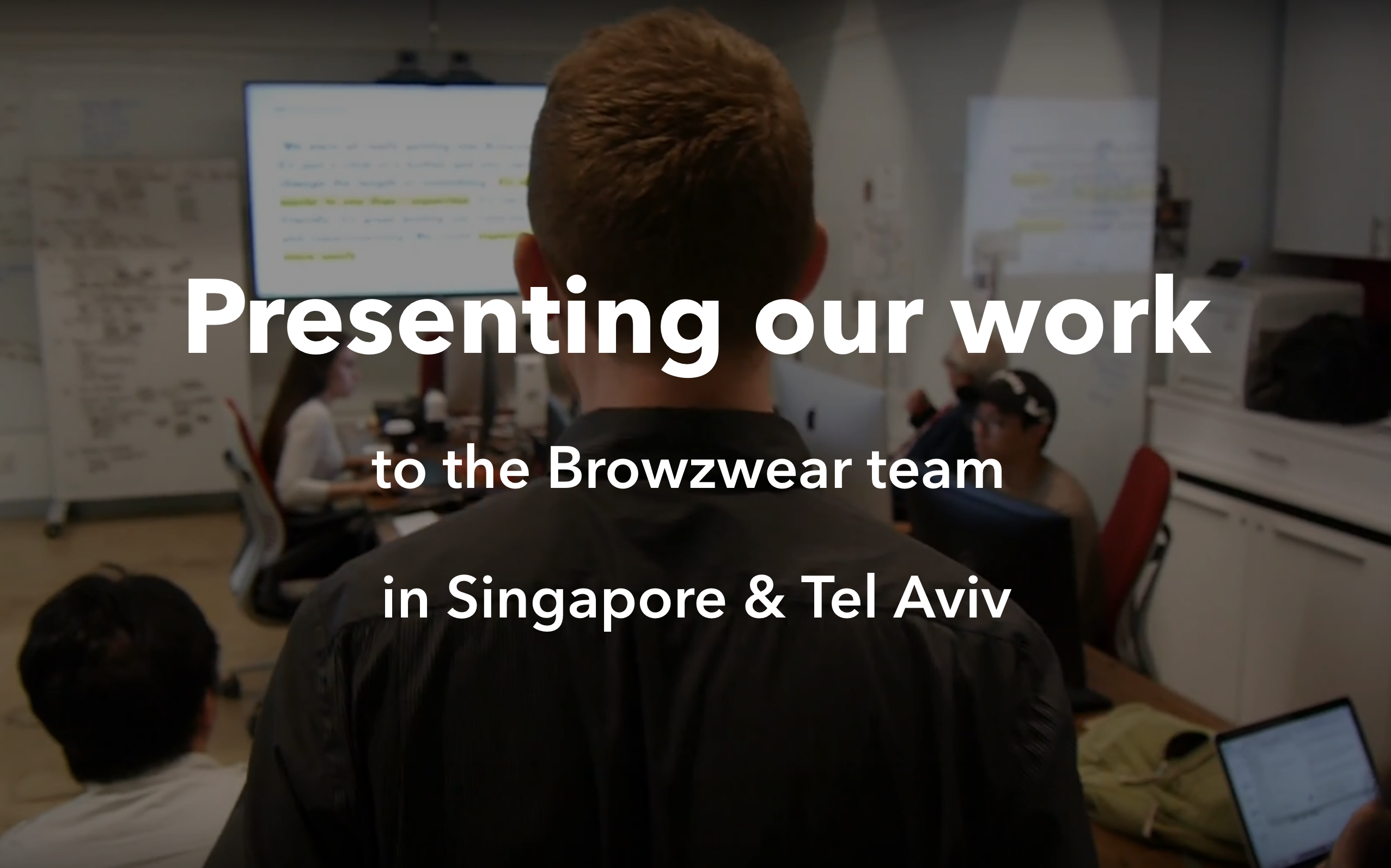 presenting our ux recommendations to the browzwear design team